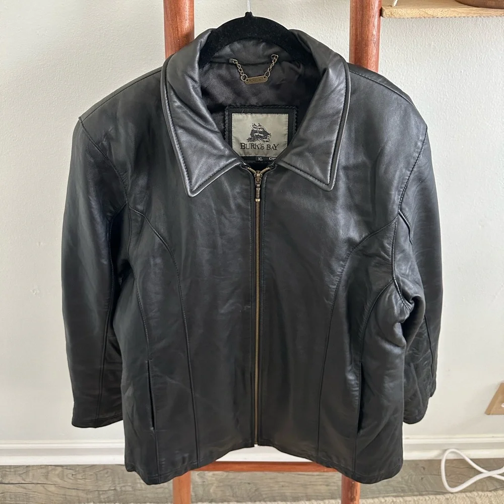 Vintage 90s Burks Bay leather jacket